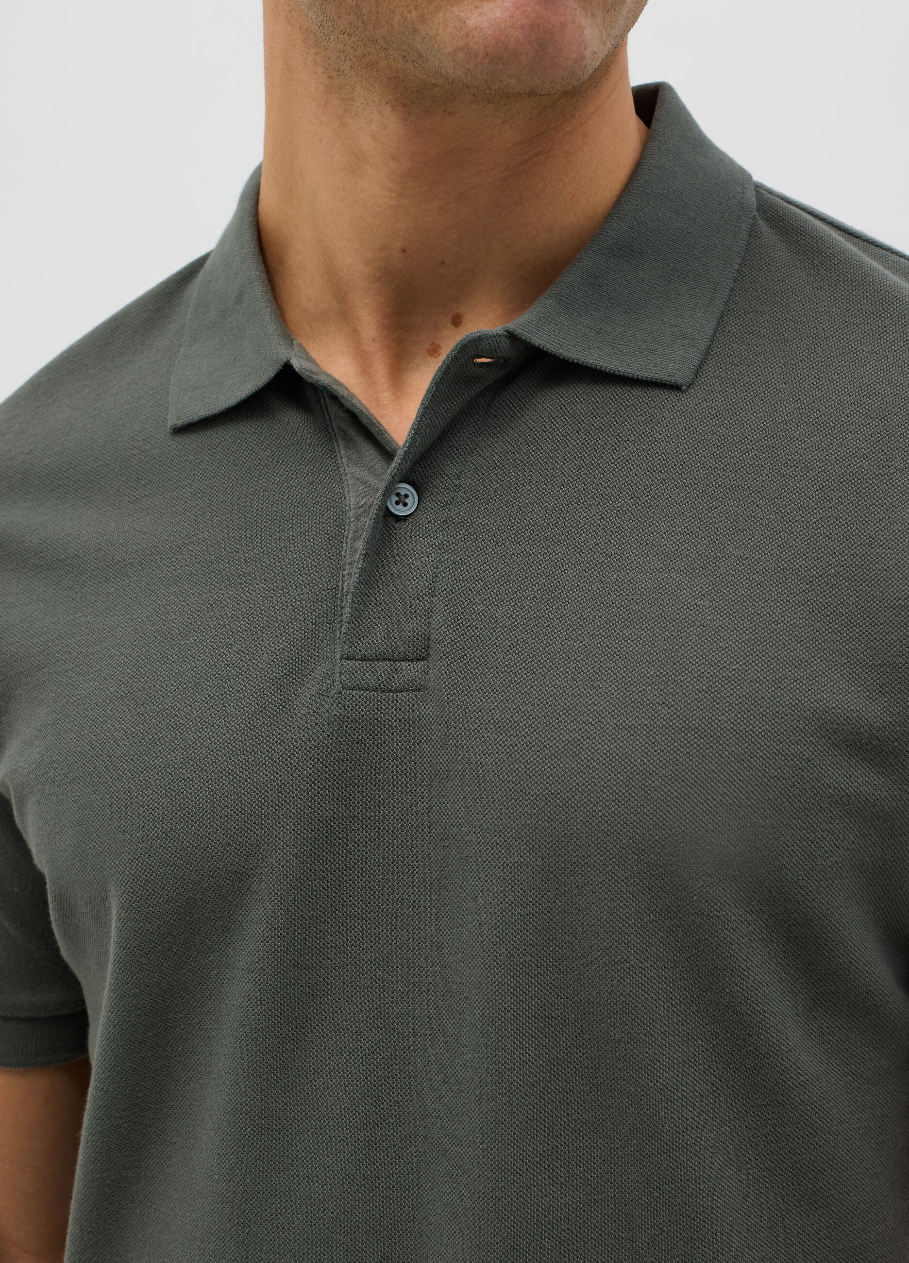 100% cotton piqué polo shirt