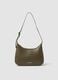 Green shoulder bag with adjustable strap_0