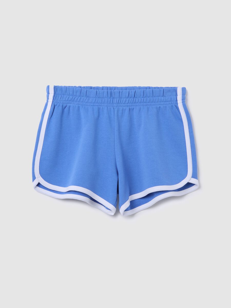 Women’s multicoloured shorts in 100% cotton with regular fit and print_4