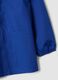 Blue boys&rsquo; school apron with zip and go-kart embroidery_3