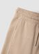 Beige pure cotton shorts with elasticated waist_2