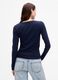 Blue long-sleeve shirt in stretch cotton and modal_2