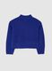 Knitted Blue High Neck Jumper_4