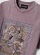 Purple pure cotton T-shirt with floral print, relaxed fit_2