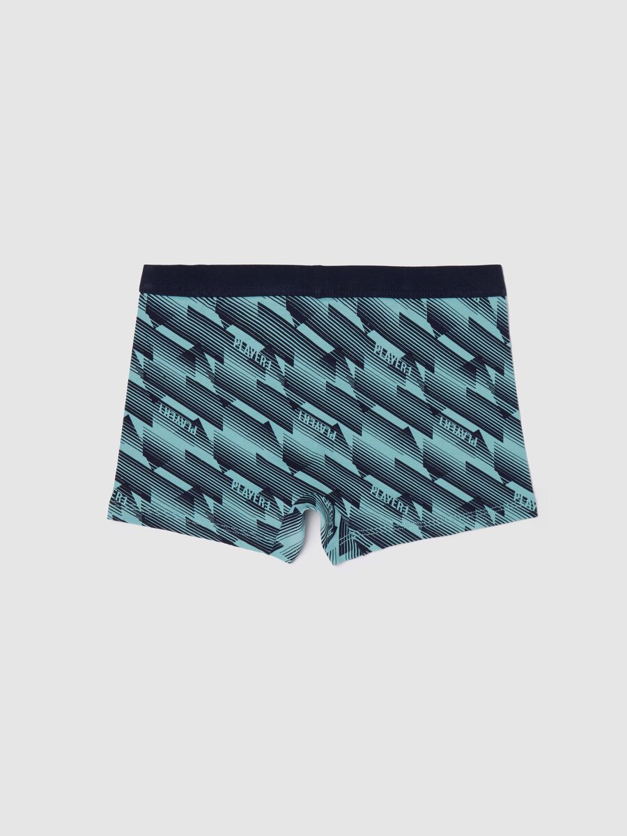Boxer in cotone stretch con stampa _1