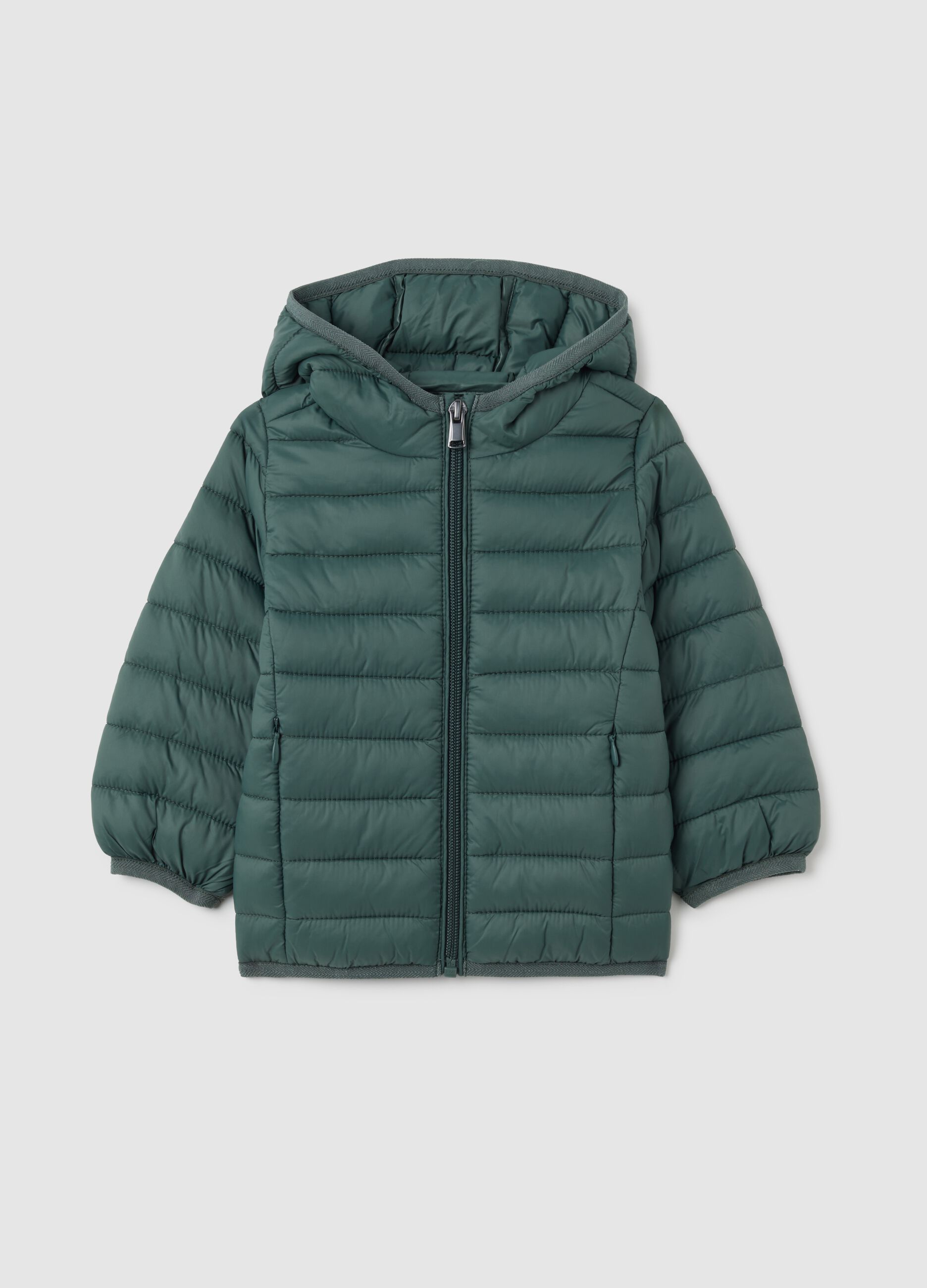 Children's jacket in green blend regular fit
