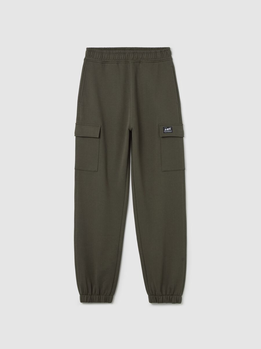 Cargo joggers with elasticated trims_4