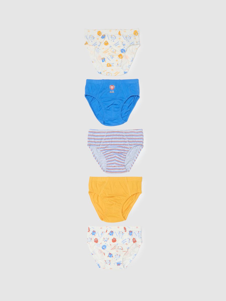 Set multipack slip da bambino in puro cotone multicolor regular fit_0