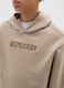 Felpa da ragazzo in puro cotone beige regular fit_2