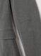 Grey slim fit blazer with lapel and button_6