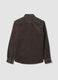Camicia marrone in puro cotone a coste_2