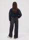 Jeans neri culotte in misto cotone, lyocell e viscosa per ragazza_1