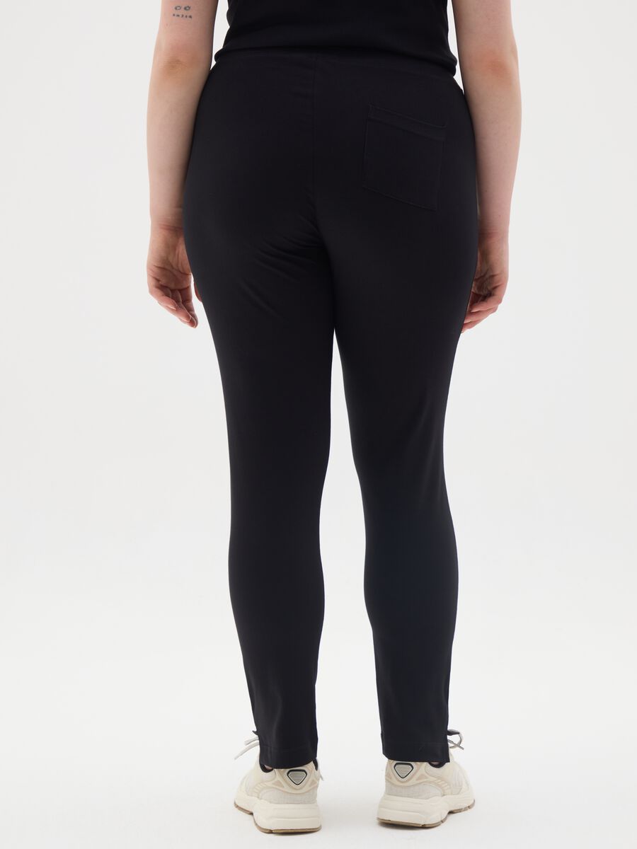 Skinny black stretch cotton leggings_3