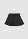 Minigonna nera plissettata da bambina regular fit_0