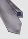 Grey tie with 7.5 cm blade in lustrous fabric_2