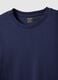 Pure cotton blue regular fit T-shirt_5