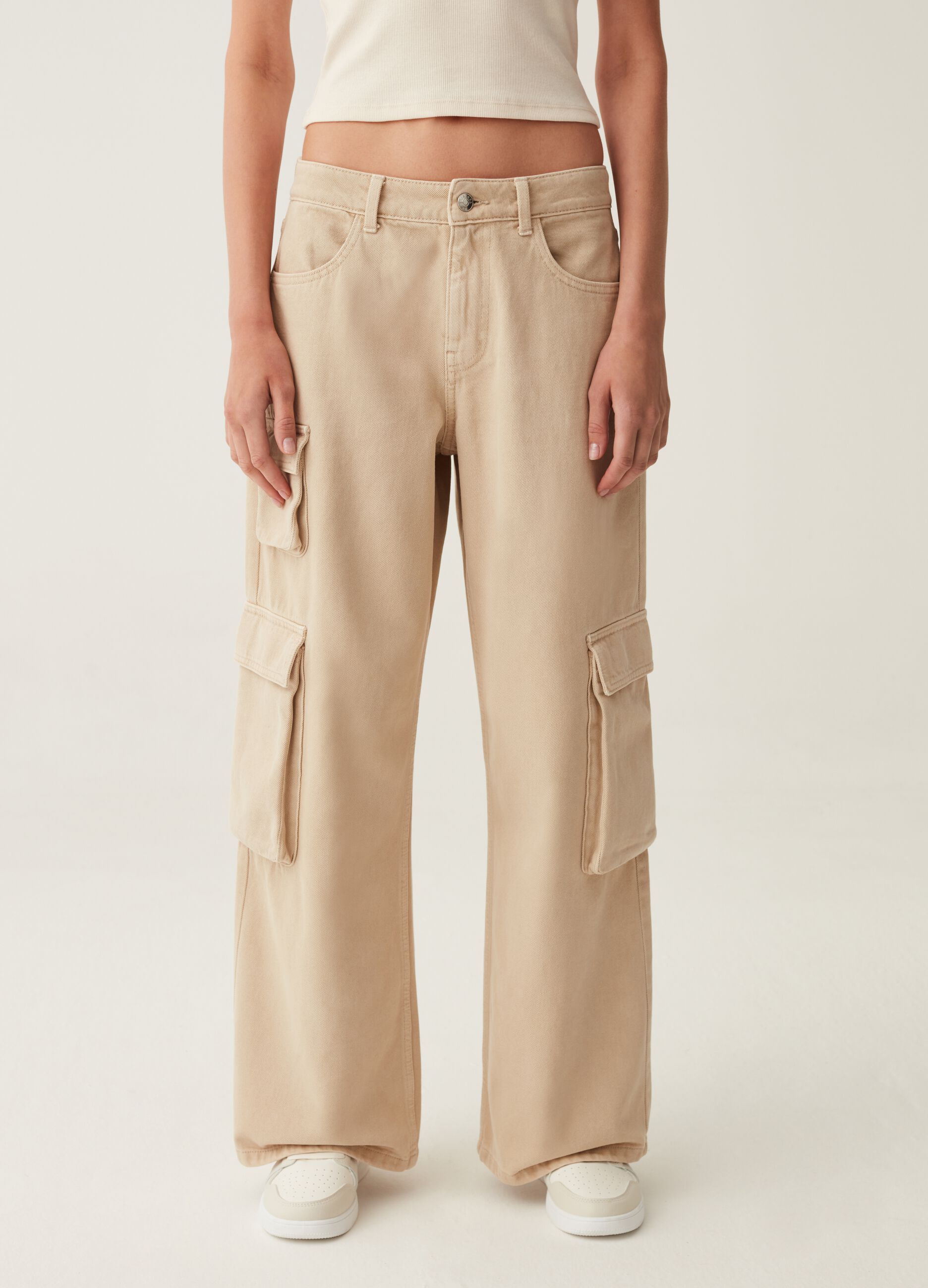 Jeans cargo wide leg_3
