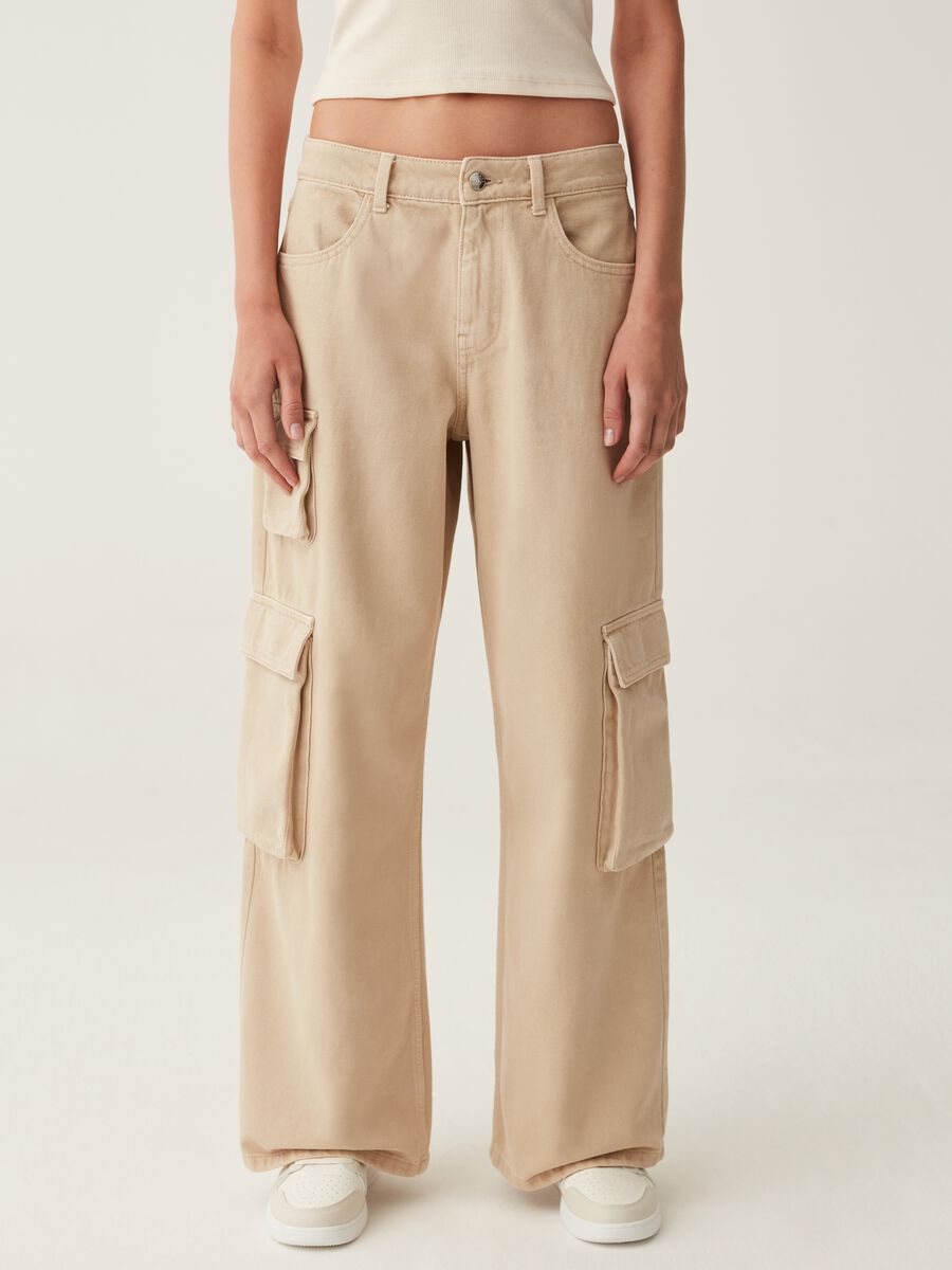 Jeans cargo wide leg_3