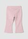 Pink organic stretch cotton trousers_1