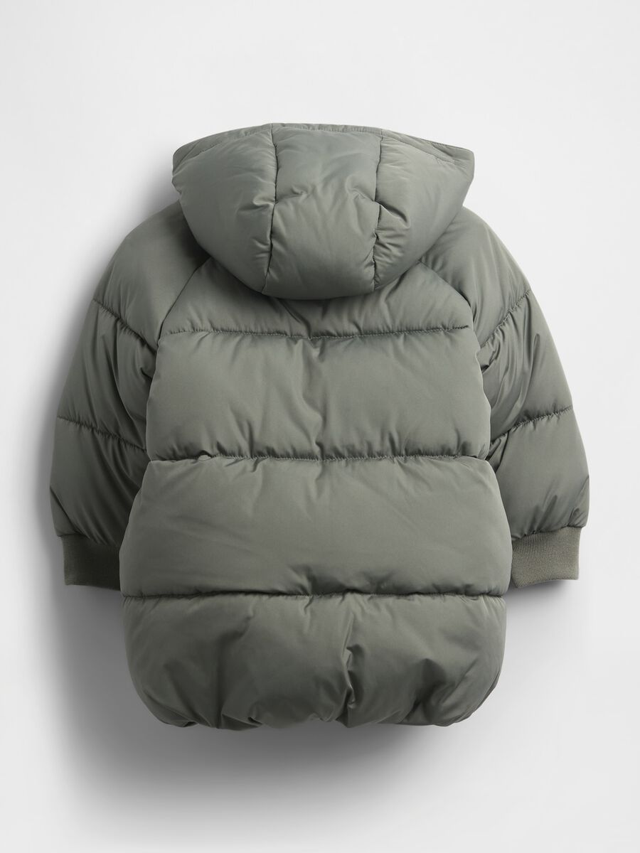 Giaccone verde imbottito con cappuccio_1