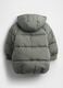 Green padded jacket with hood_1