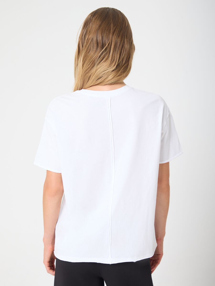White Cotton Sports T-shirt ALTAVIA STUDIO_2