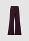 Leggings viola flare fit in viscosa jersey elasticizzata_6
