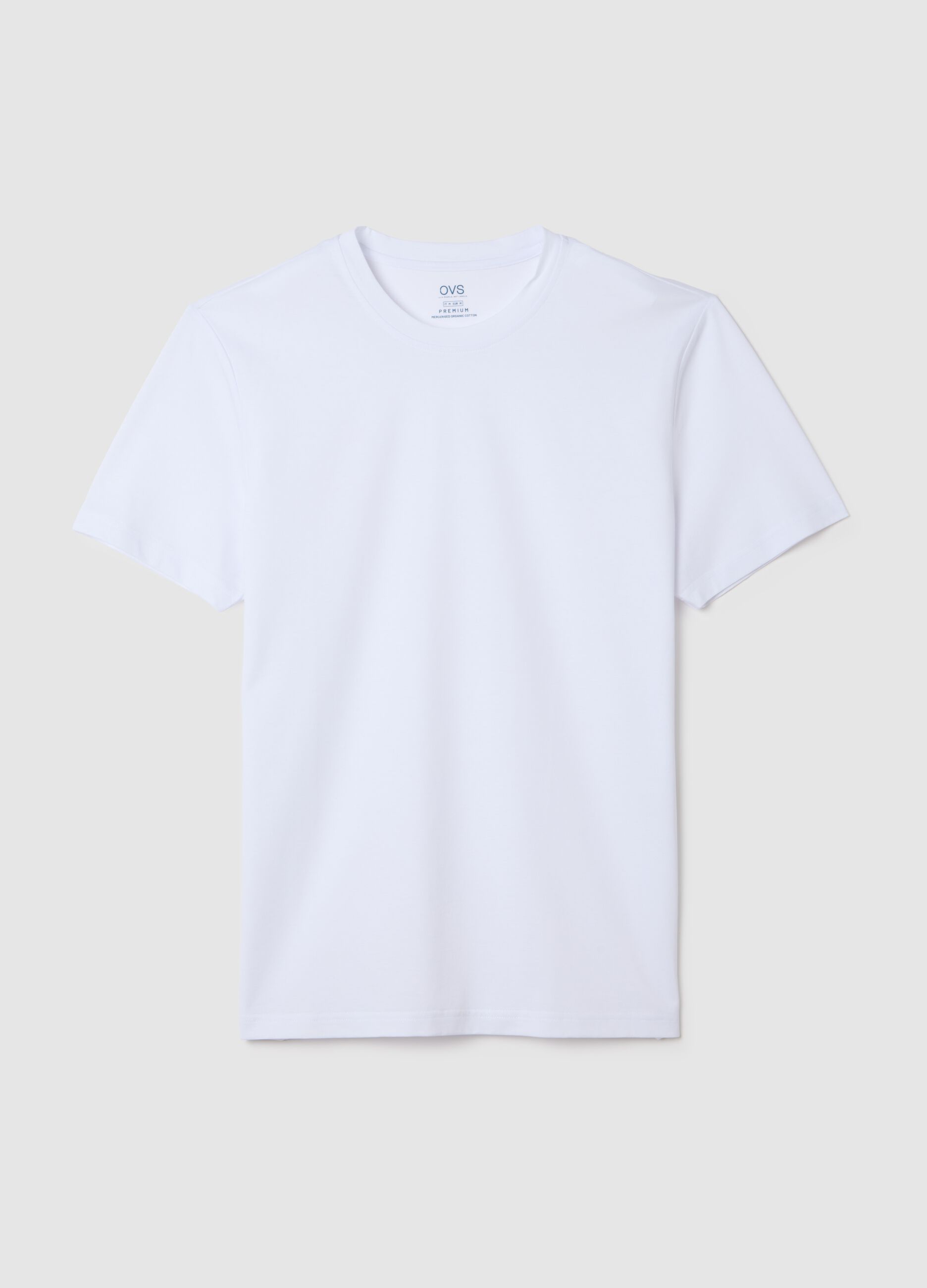 White regular fit pure cotton t-shirt