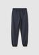 Children's Regular Fit Blue Pure Cotton Joggers_0