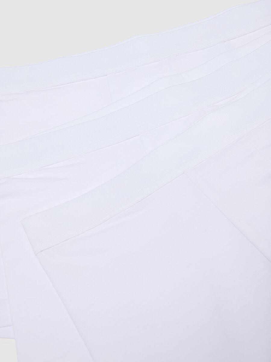 Tripack of stretch cotton blend white boxers regular fit_1