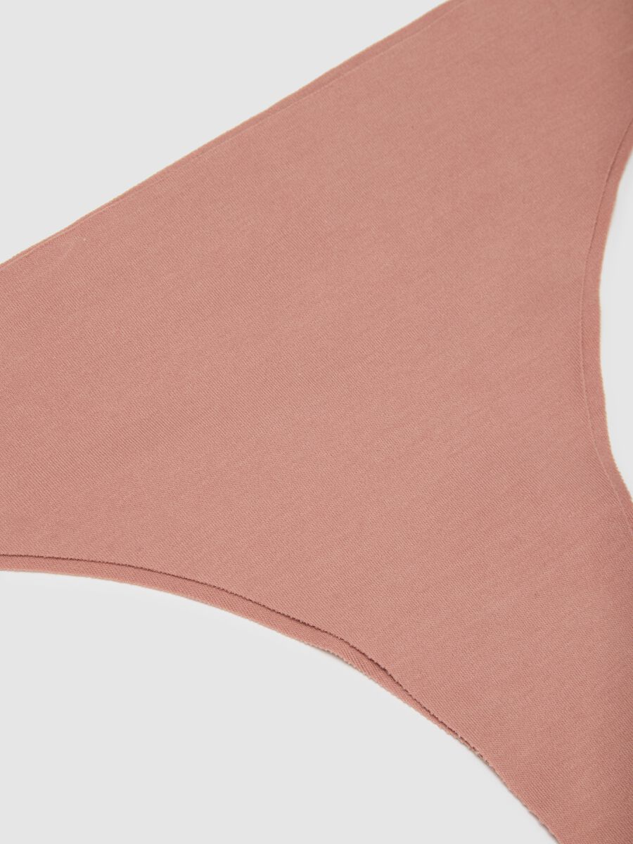 Pink cotton Brazilian briefs regular fit_5