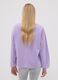 Purple pure cotton sweatshirt with star for girls, relaxed fit_1