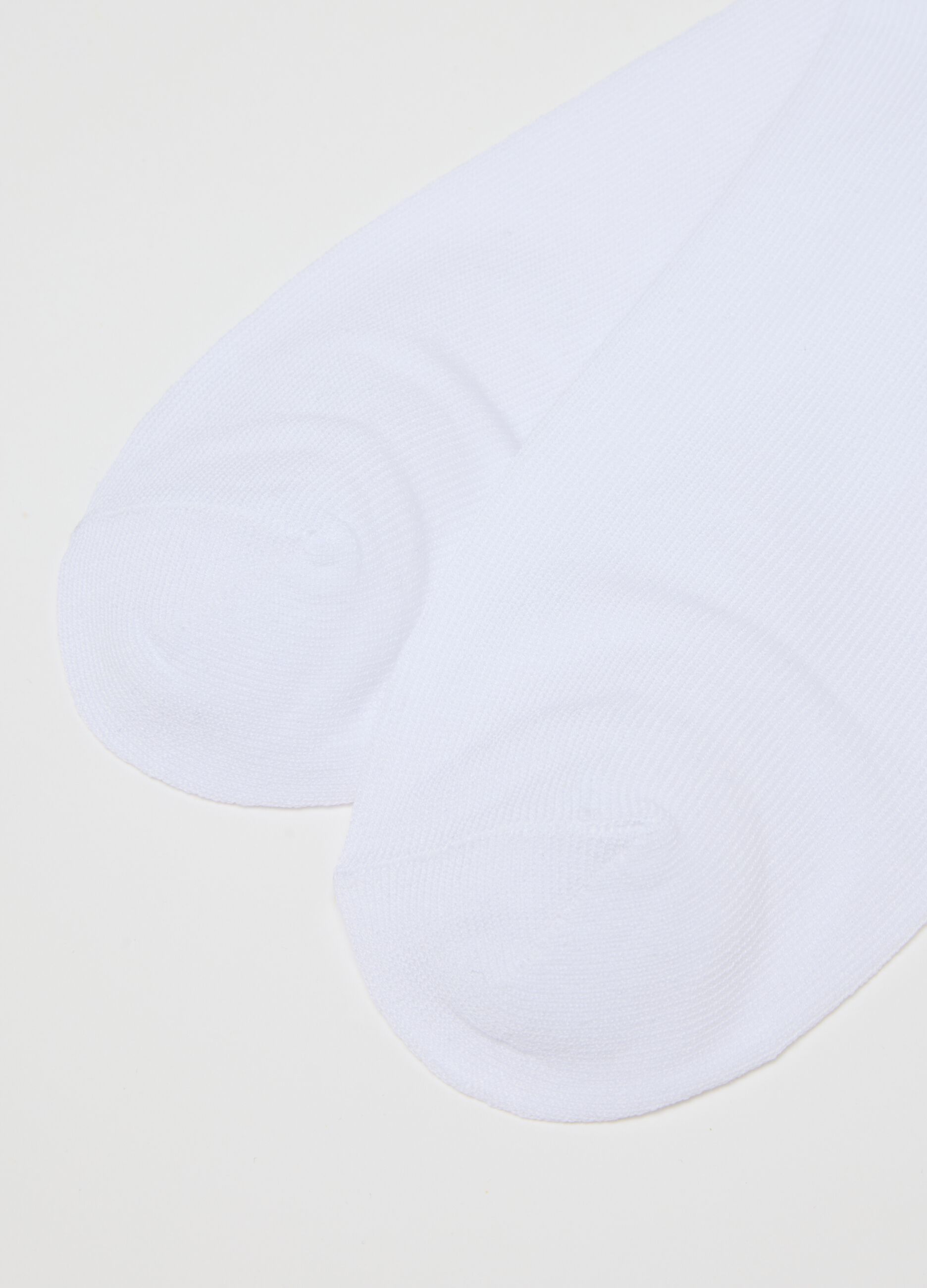 Set of three-pack short socks in stretch blue
