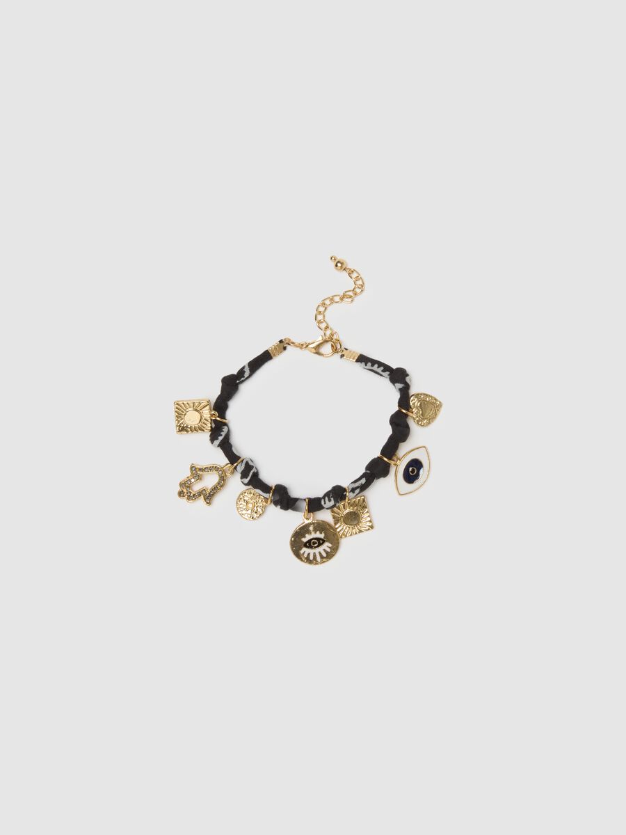 Multicolour Zinc Bracelet with Charms_0