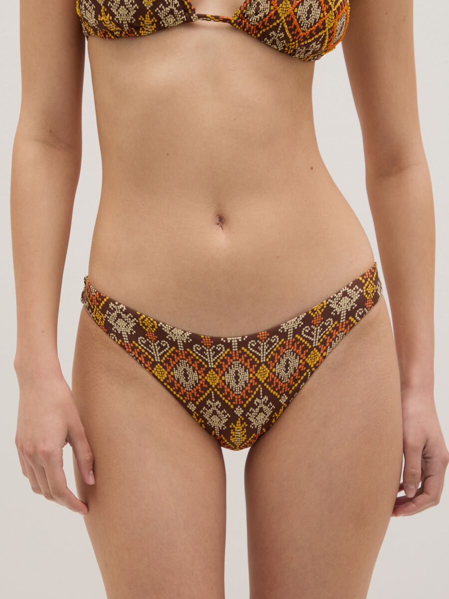 Women’s briefs in multicoloured stretch fabric_2
