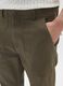 Green Stretch Cotton Blend Baggy Trousers_3
