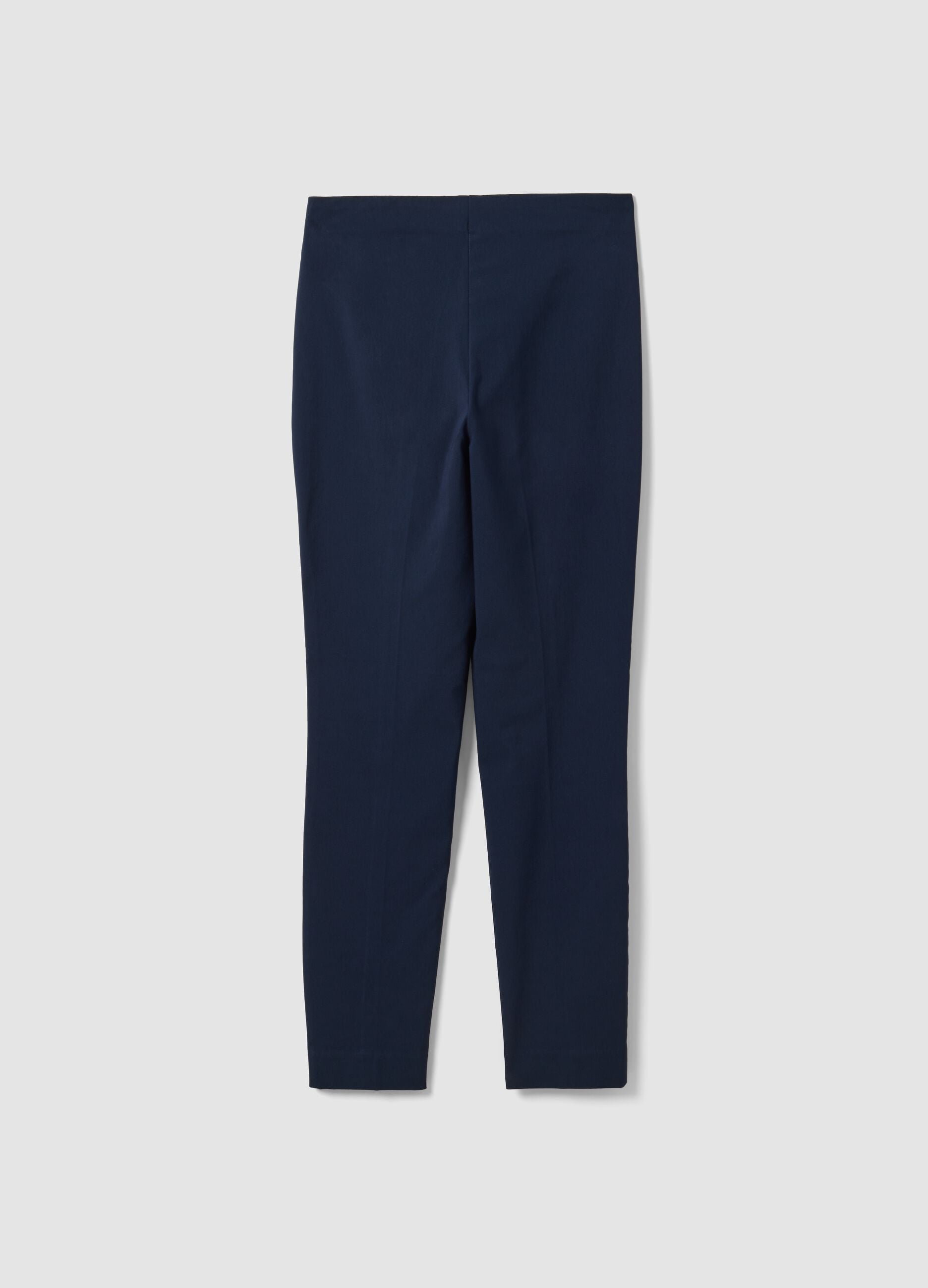 Blue slim-fit stretch viscose leggings