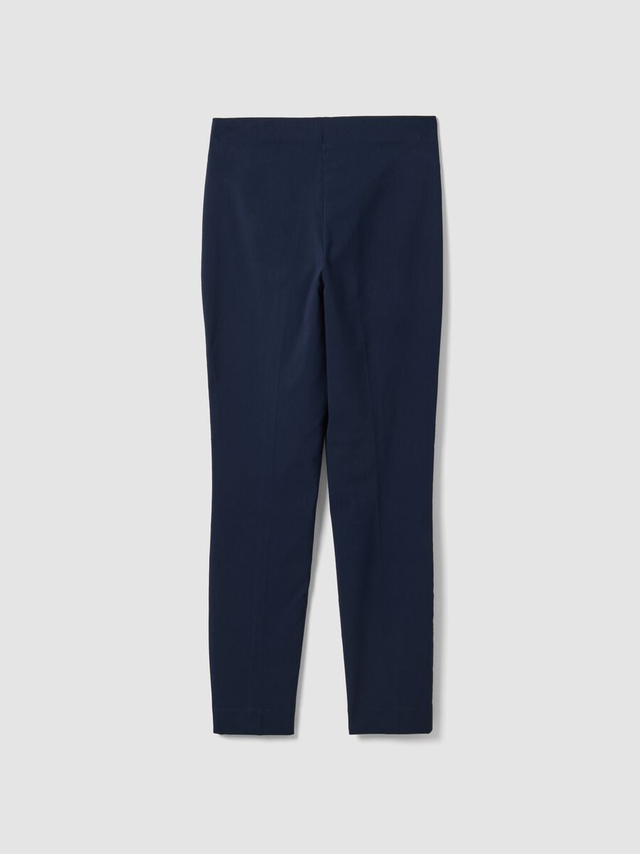 Leggings blu in viscosa elasticizzato slim fit_6