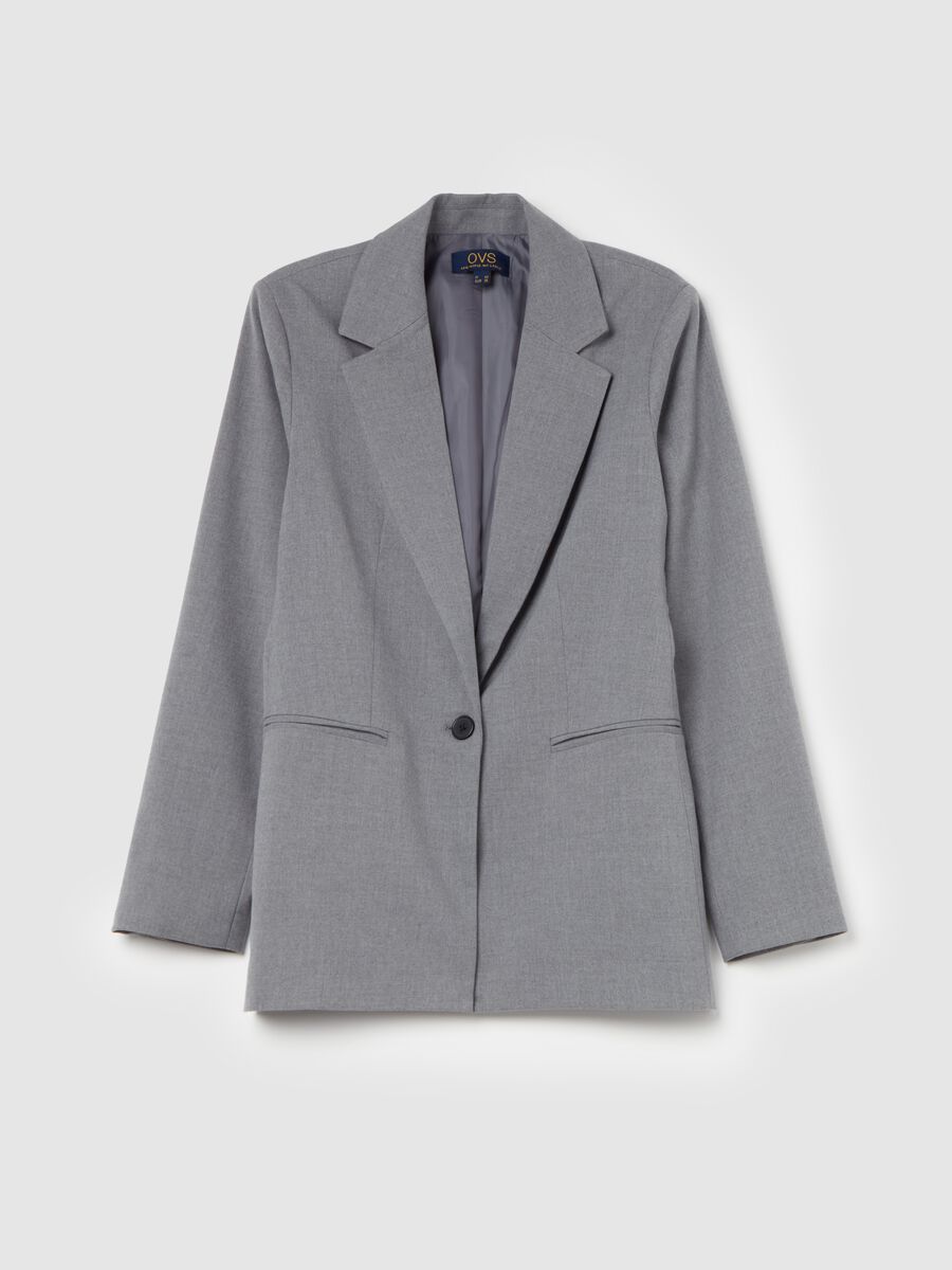 Blazer monopetto con bottone_4