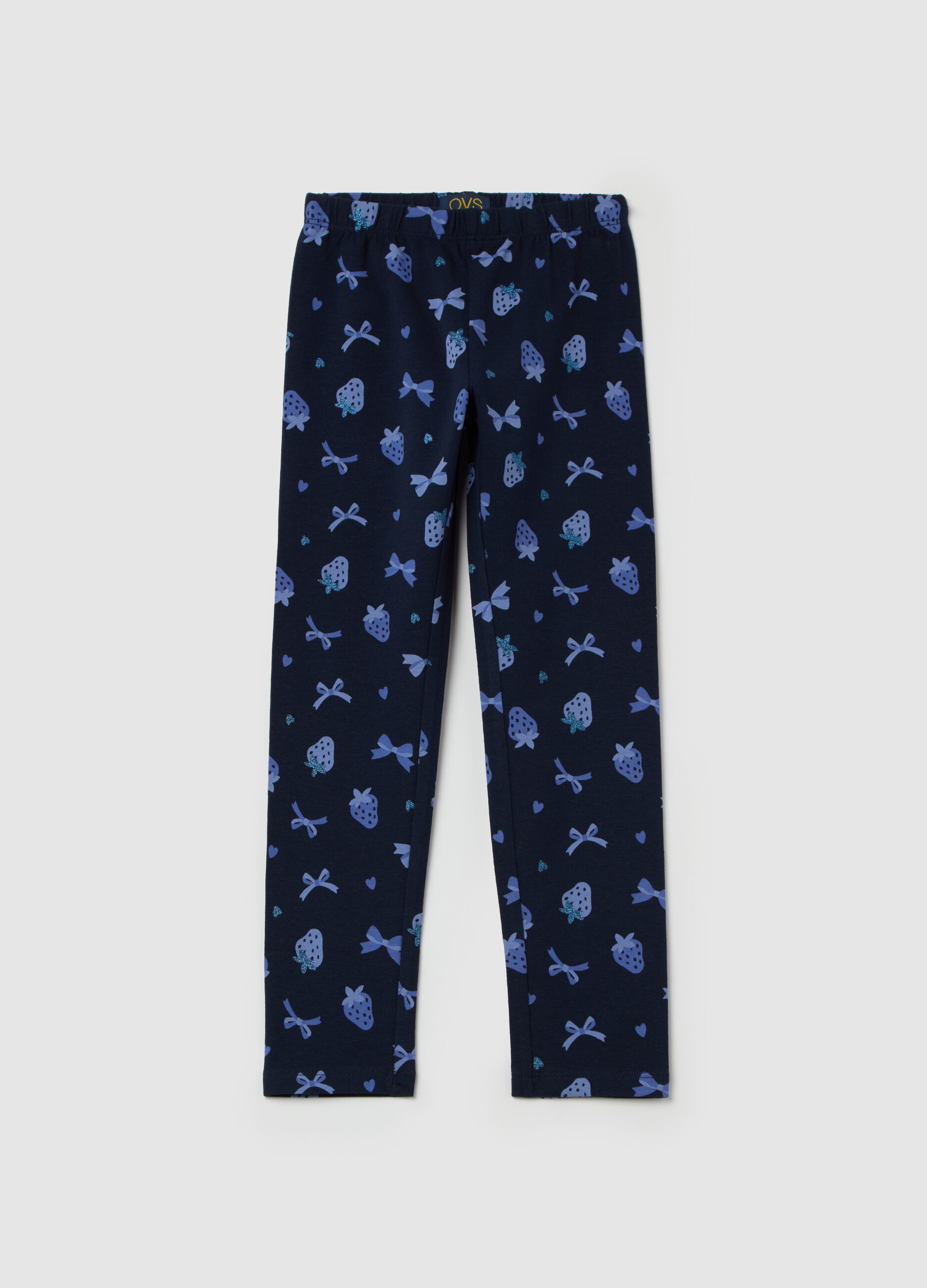 Stretch cotton leggings