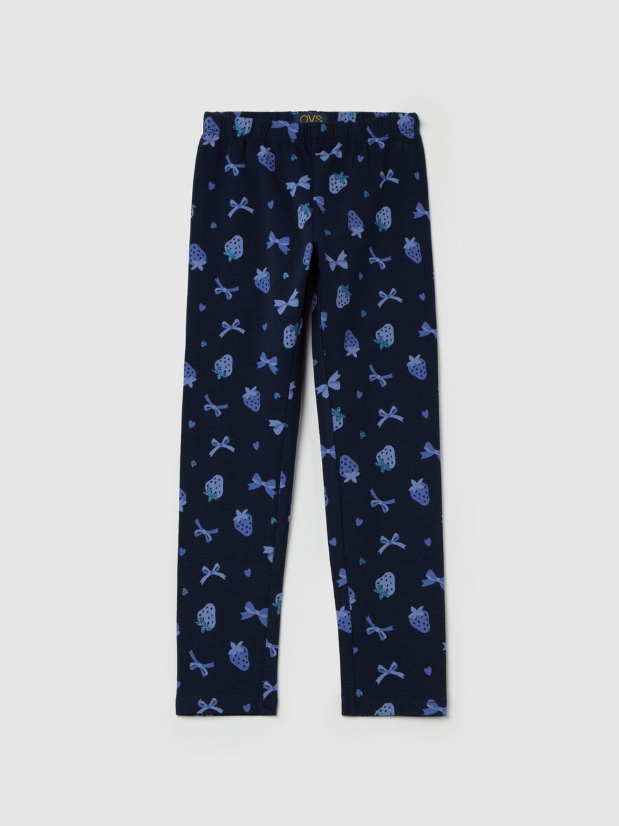 Stretch cotton leggings_0
