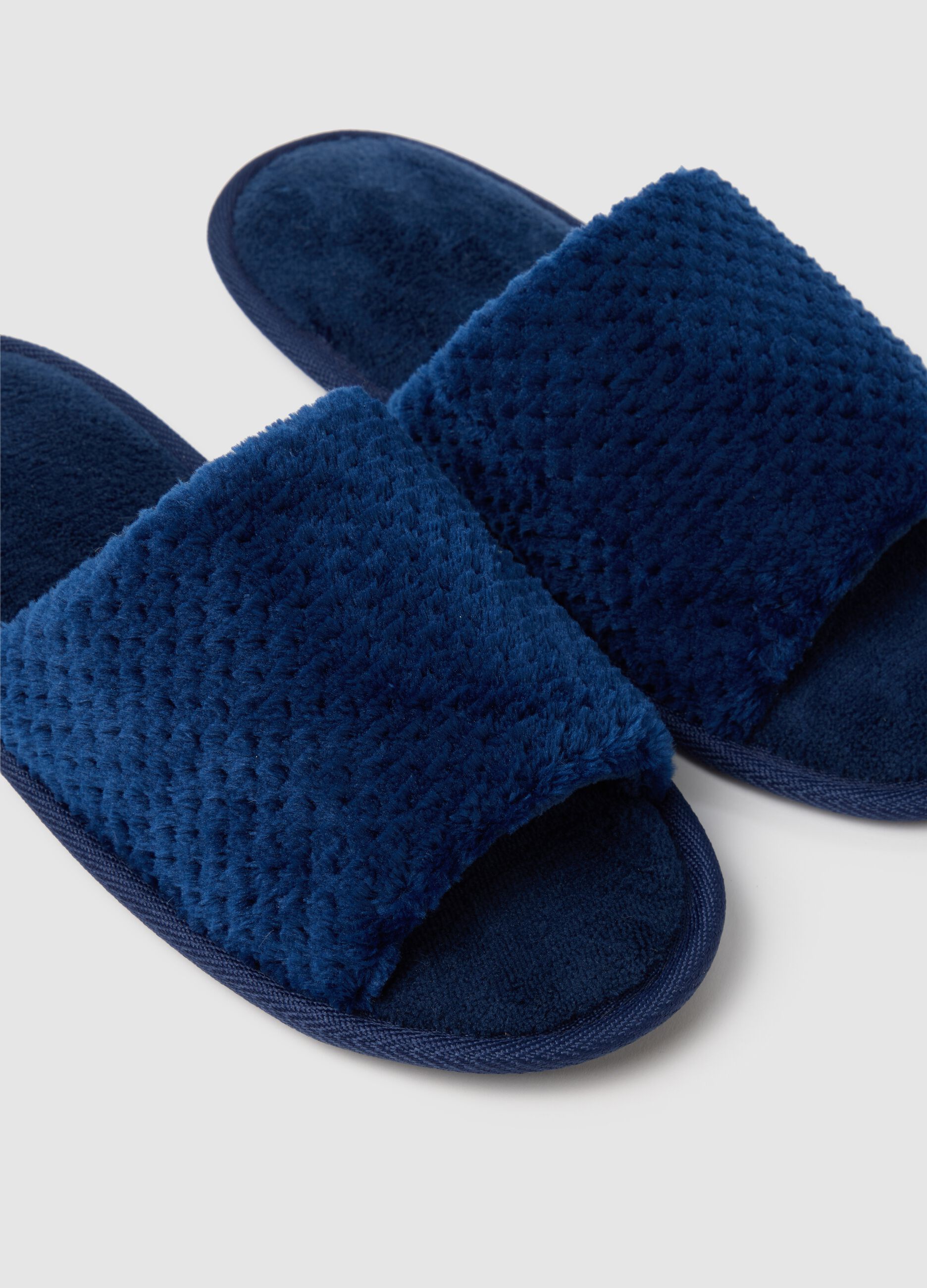 Women's blue slippers