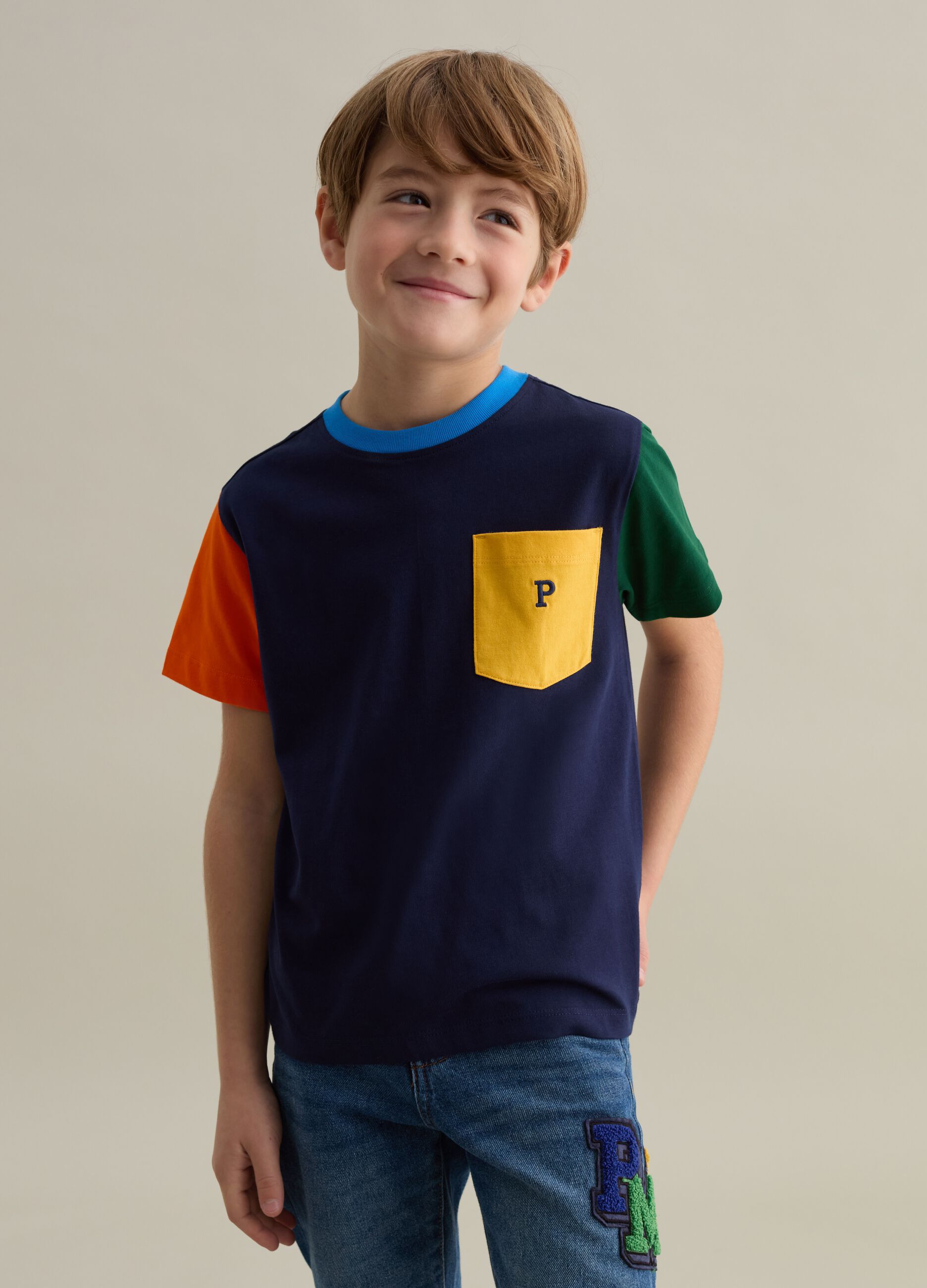 T shirt PIOMBO da Bambino a tinta unita e fantasia OVS