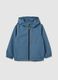 Child's jacket in blue fabric regular fit_0
