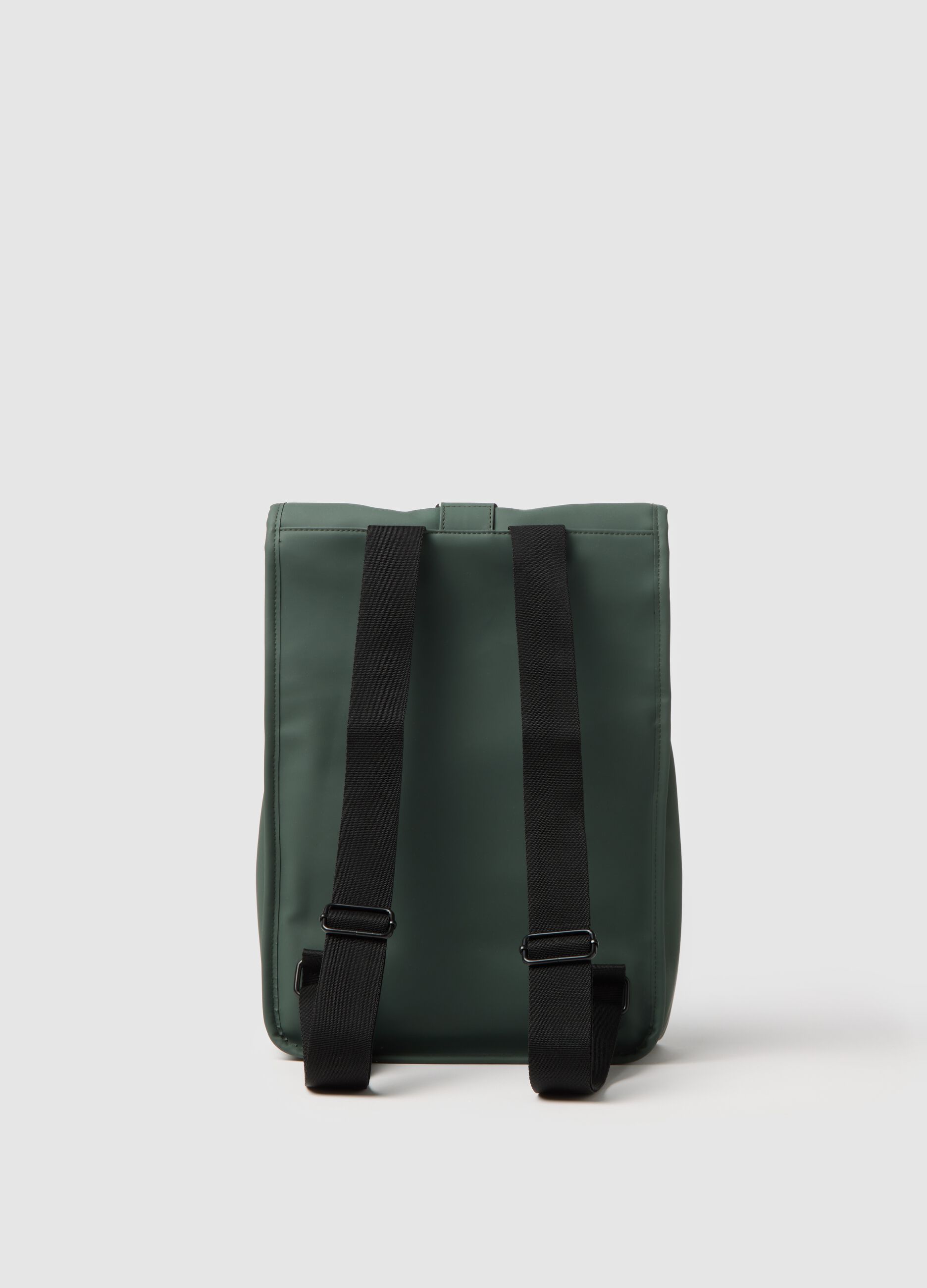 Zaino verde con chiusura a clip