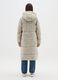 Piumino lungo The Iconic Puffer beige chiaro con cappuccio_2