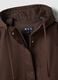 Brown cotton blend parka jacket regular fit with hood_5