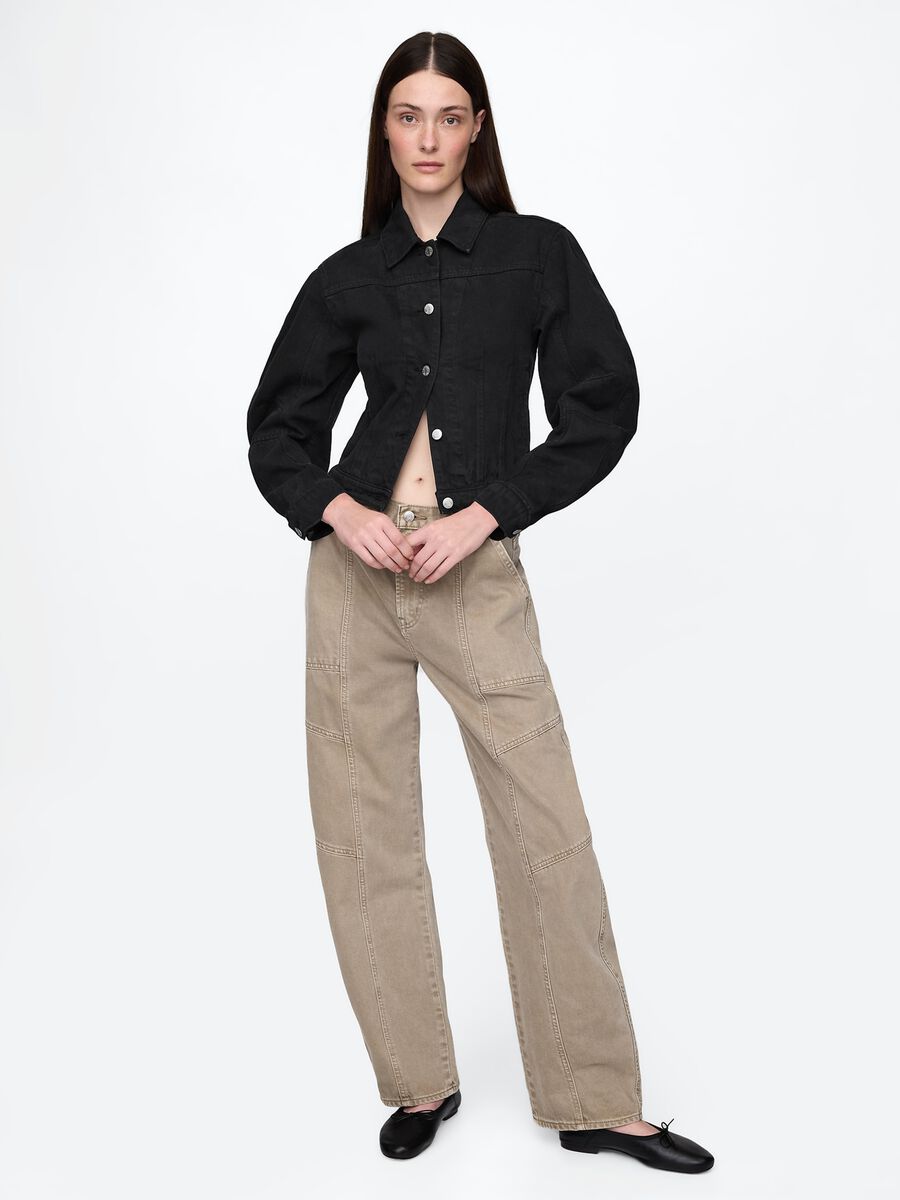 Black Denim Jacket Gap_1