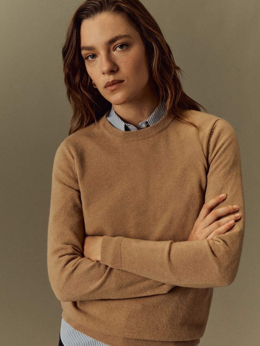 Pullover girocollo in cashmere_1