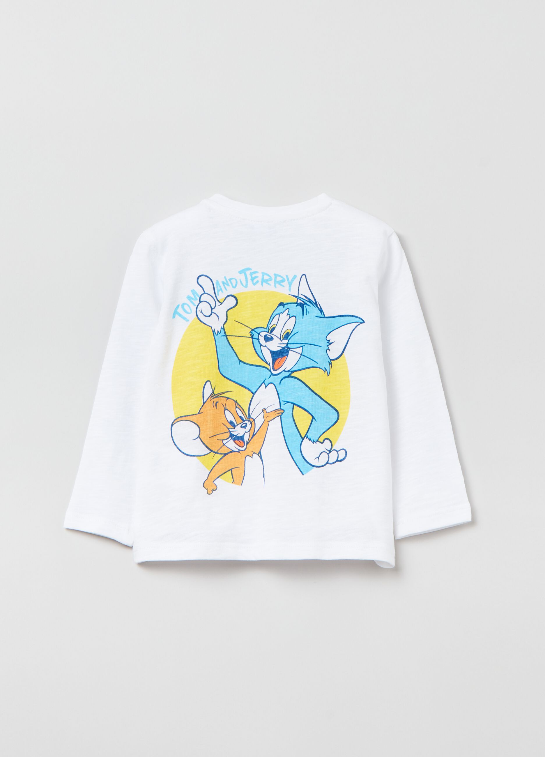 Cotton T-shirt with Tom & Jerry print
